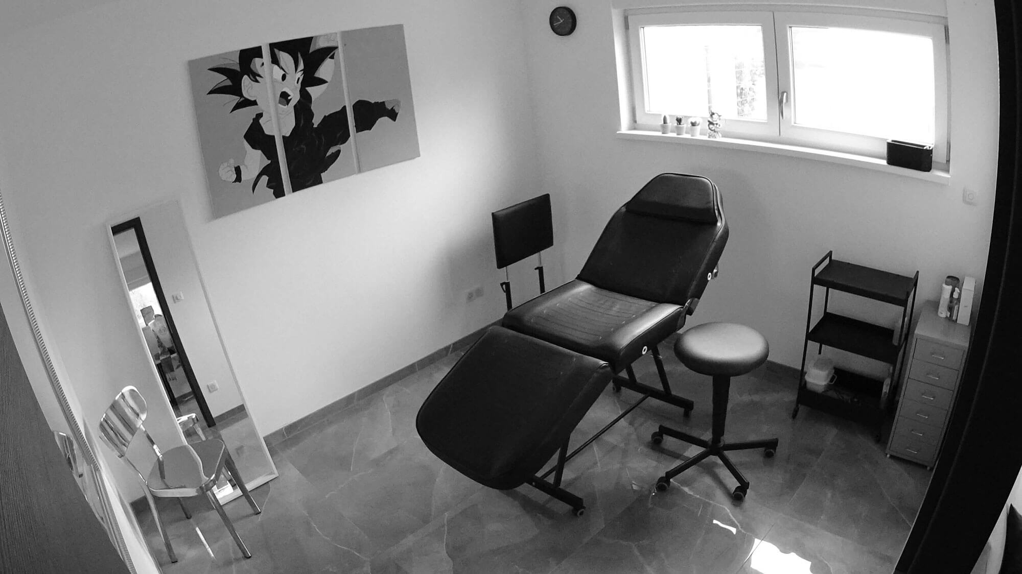Atelier blacknoak de tatouage à Brumath - Salle technique