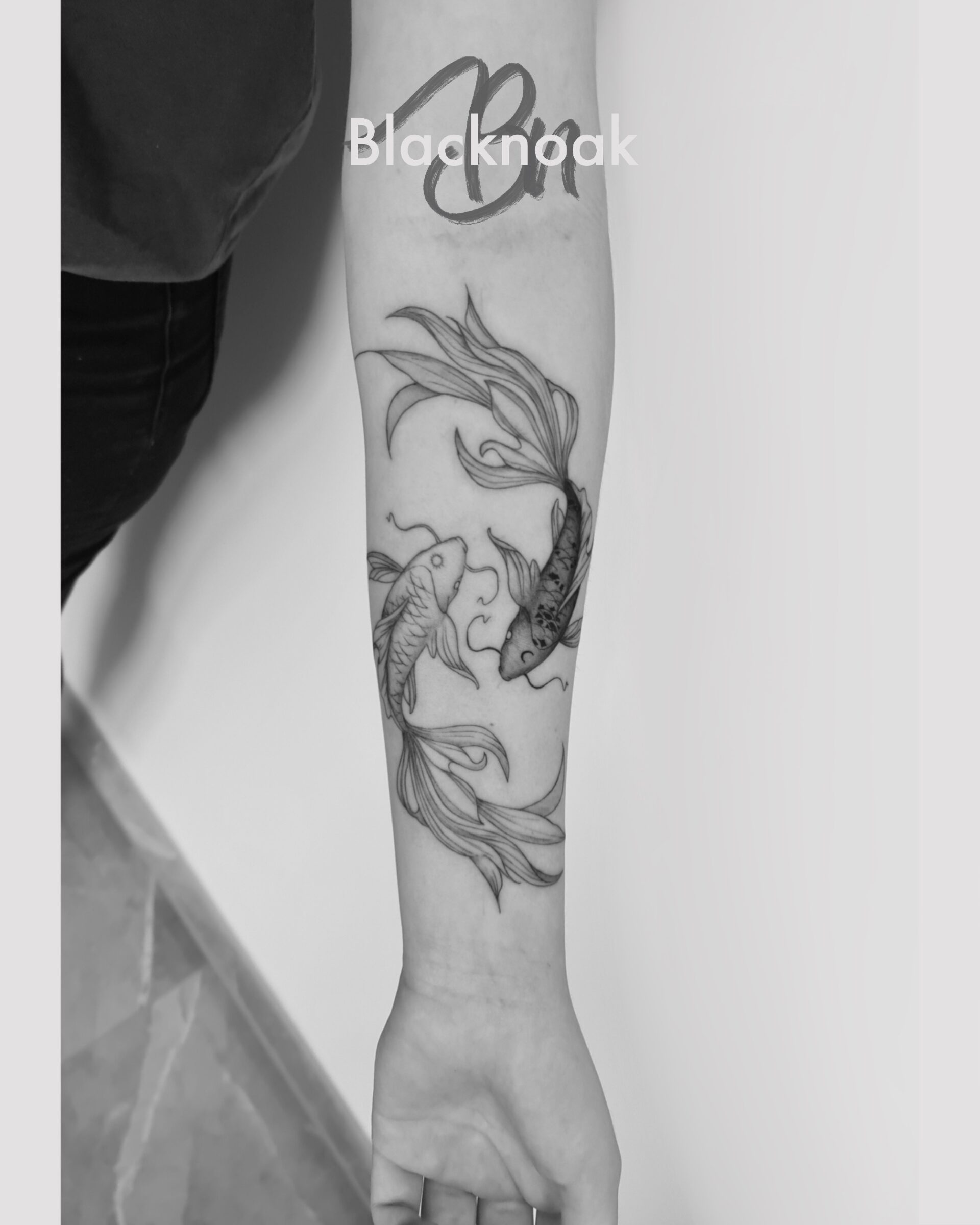 tatouage carpes koi yin yang